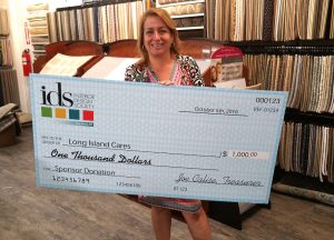 Giant check as event prop